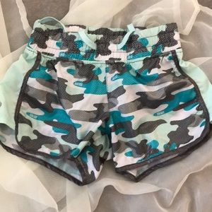 NWOT Shorts Justice Camo shiny